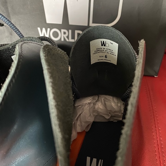 Brand new in box Worldboots. Size 6 (fit more like a size 7). - Picture 7 of 11
